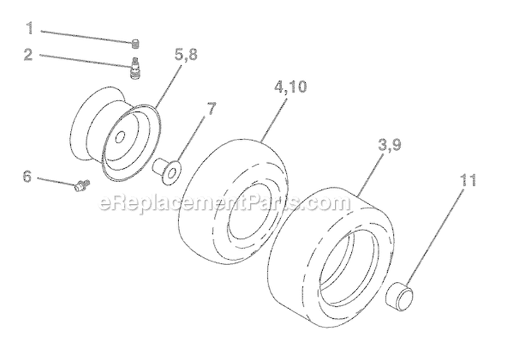 Page G Diagram and Parts List for WE12542E  Weed Eater Lawn Tractor